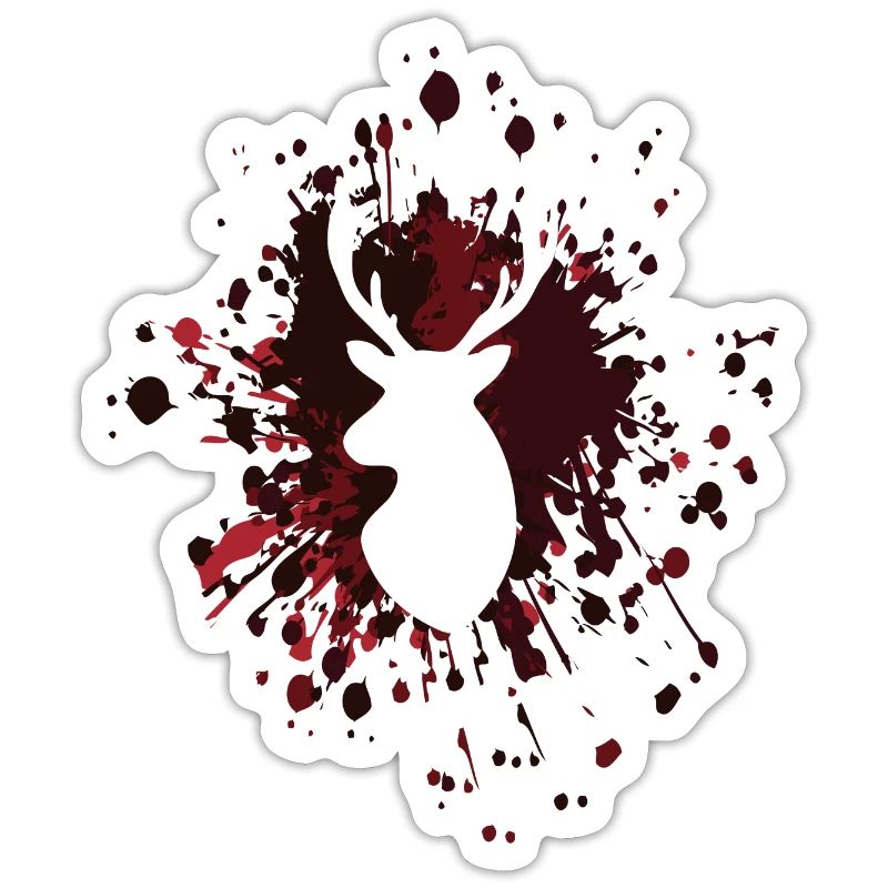 Deer Head Color Splash