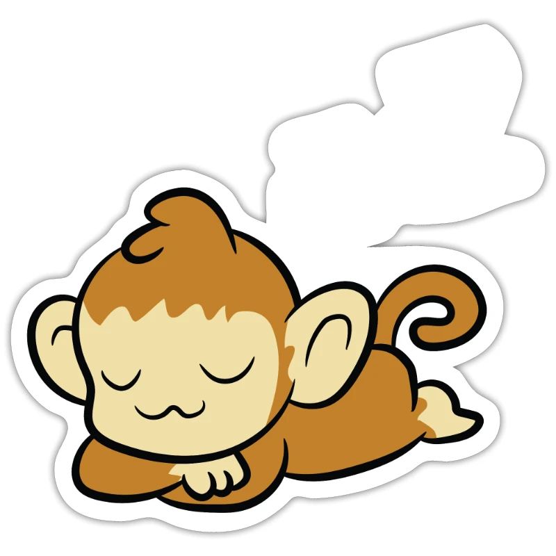 Sleeping Monkey Pyjama Lazy Monkey