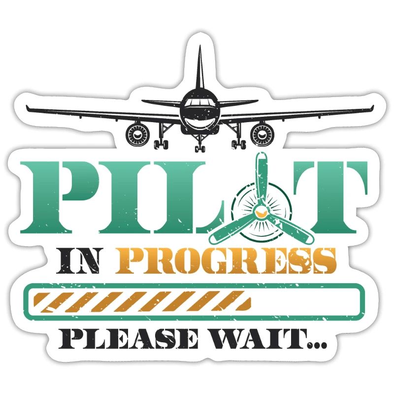 Pilot in progress, please wait, aircraft training