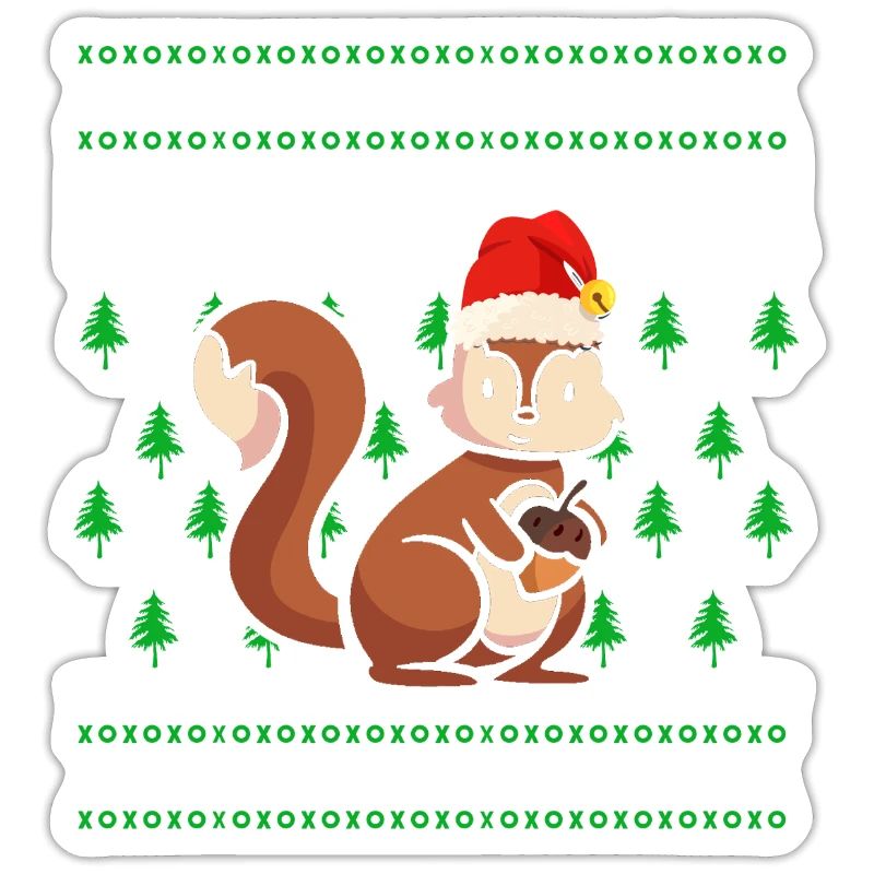Pull de Noël moche Écureuil de Noël