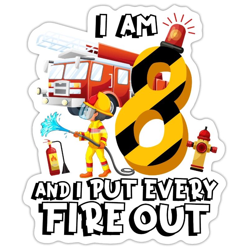 Fire engine firefighting I am 8 years old