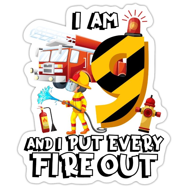 Fire engine firefighting I am 9 years old