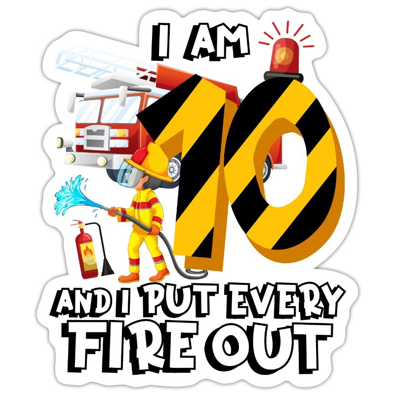 Fire engine firefighting I am 10 years old