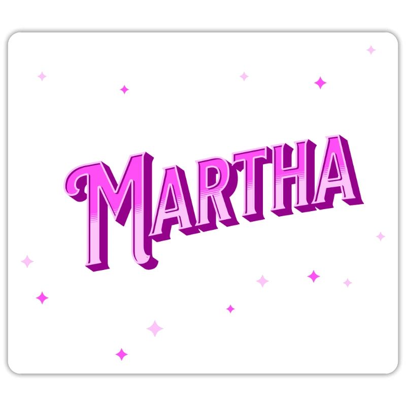 Martha's name personalized