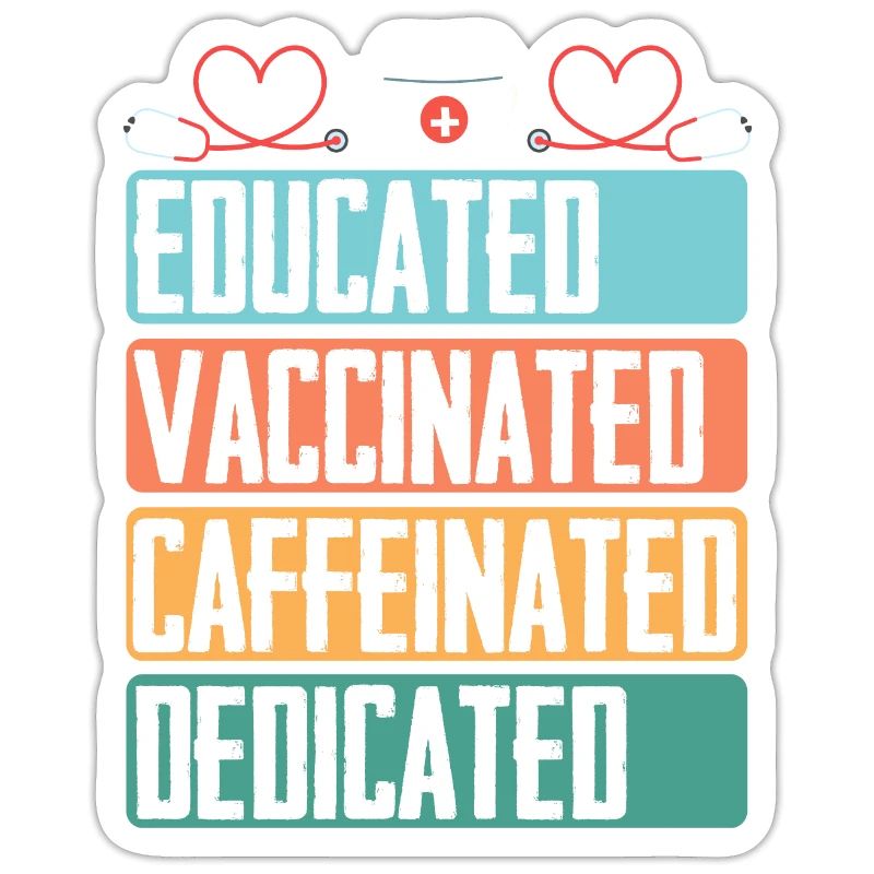 Formed vaccinated caffeinated committed sick