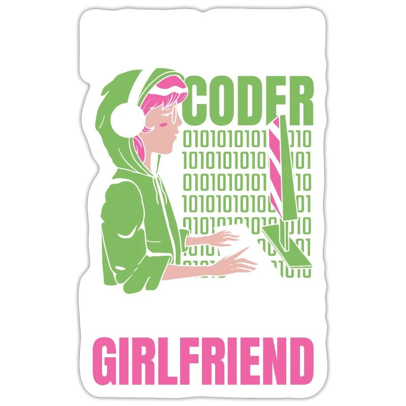 Développeur Coder Programmeur Petite amie