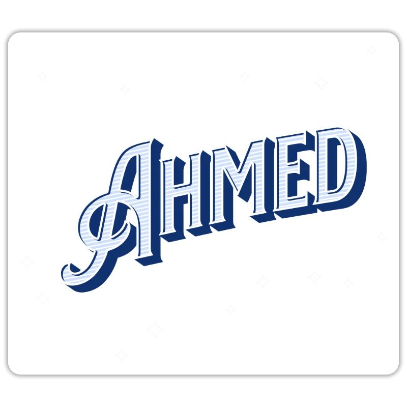 Ahmed name personalized