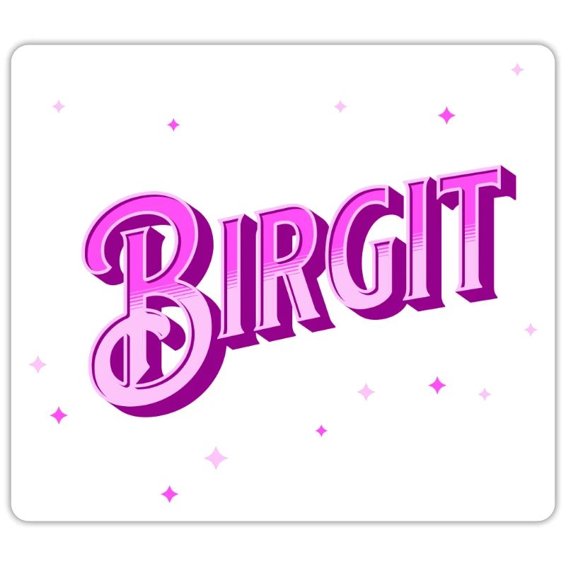 Birgit name personalized