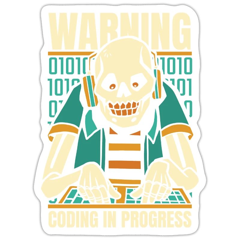 Développeur Coder Programmeur Squelette