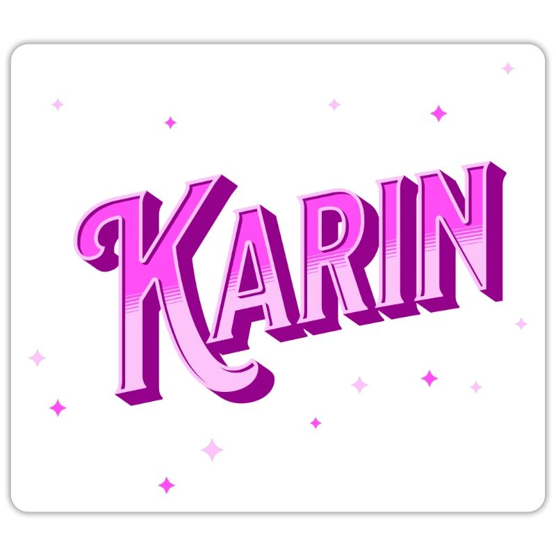 Karin's name personalized