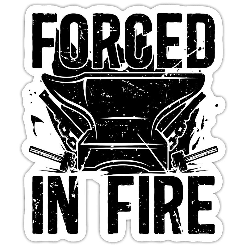 Forcé dans le feu forger Farrier Anvils Blacksmiths
