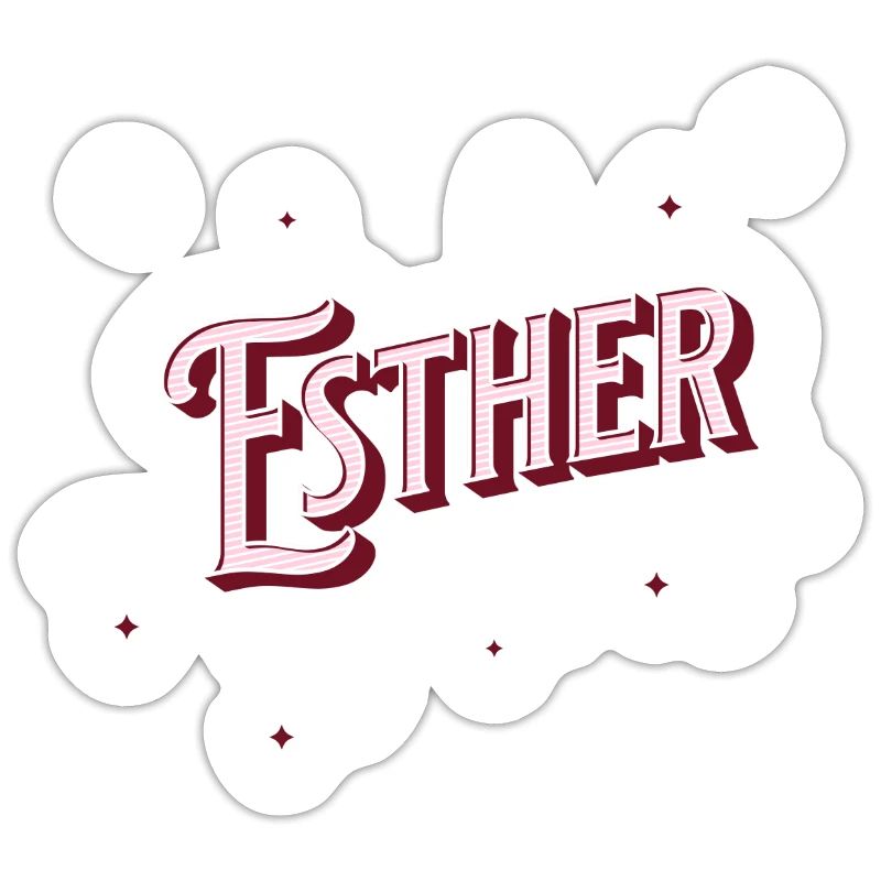 Esther's name personalized