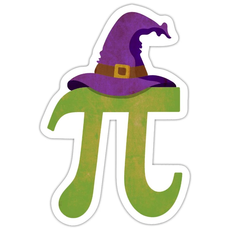 Pi Witch Hat - Pi Funny Math Halloween
