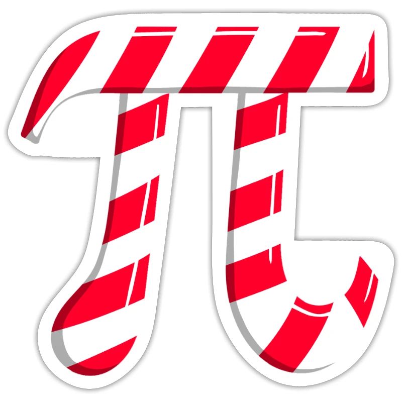 Pi Candy Canes Math Pi Christmas