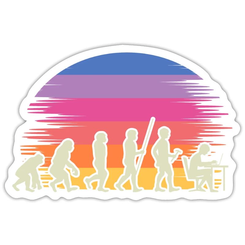 Evolution Gamer with Laptop PC Gaming Evolution