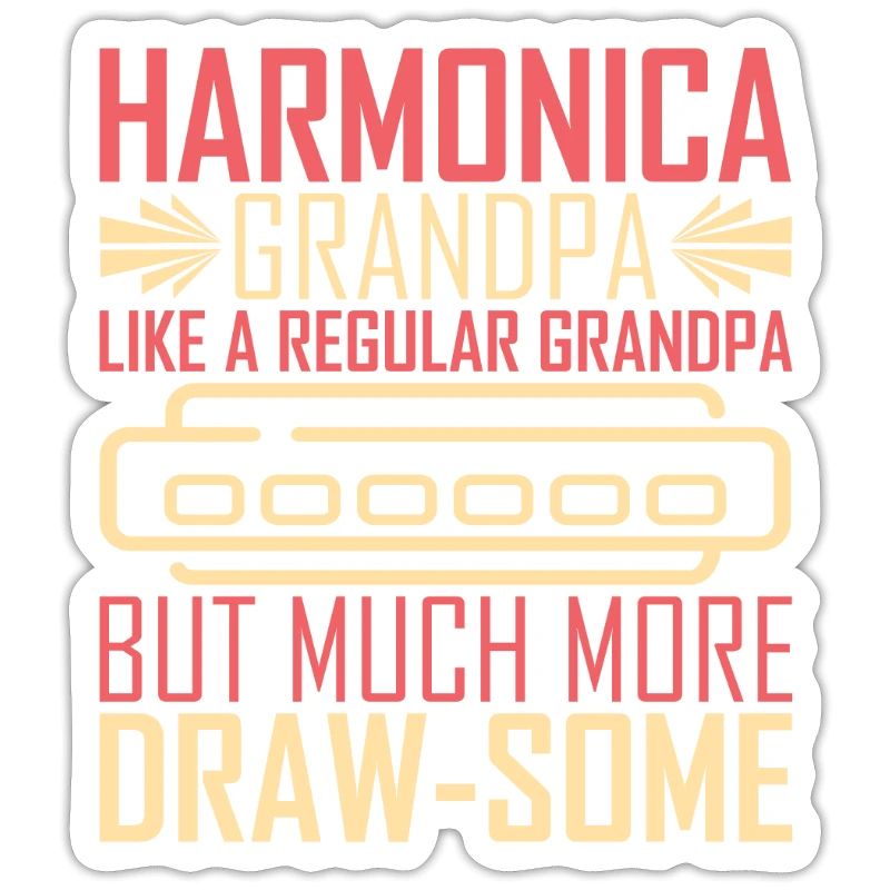 Harmonica Harmonica Player Grandpa