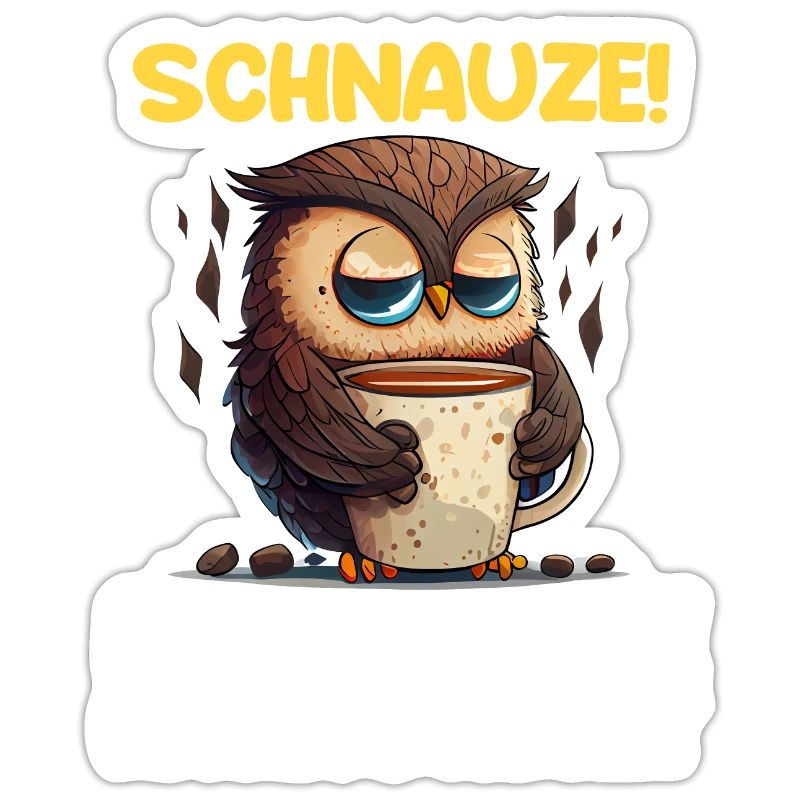 Schnauze! Ich hatte Nachtschicht Kaffee Eule