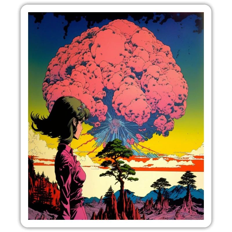 Psychedelische Explosion junges Mädchen