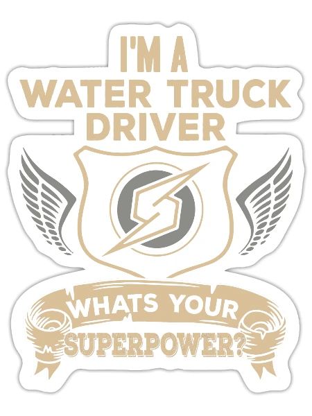 Truck Driver Trucker Truck Driver Funny - Sticker size S (10 x 10 cm) - white matte - Front