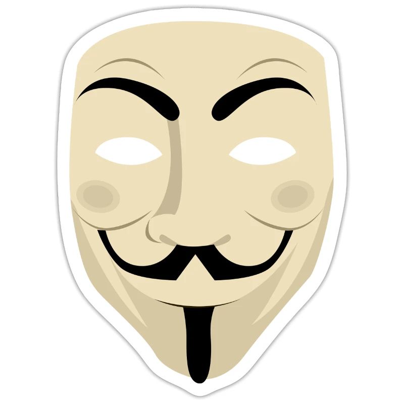 Mr. Anonymous Mask Computer Hacker