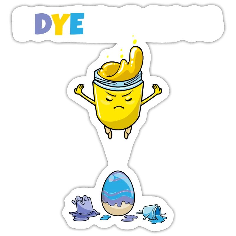 I Dye For Eggs Painting Easter Eggs Rabbit