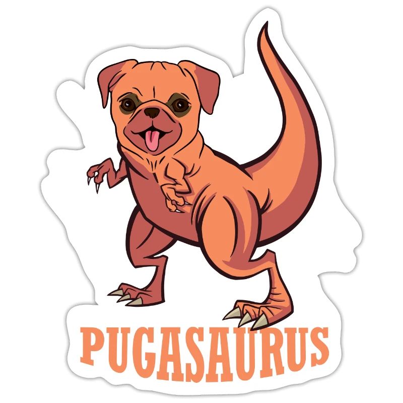 geschenkidee - pugasaurus