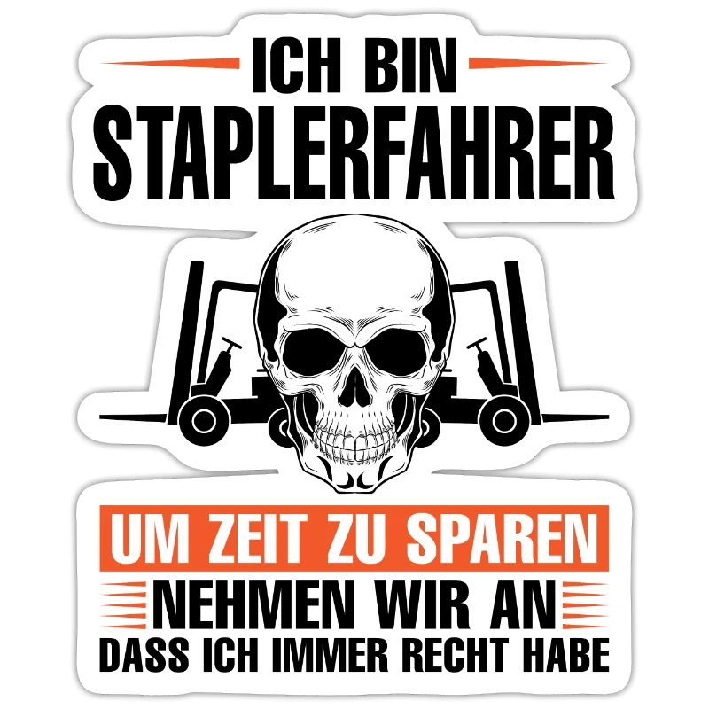 Staplerfahrer Beruf Gabelstaplerfahrer Geschenk