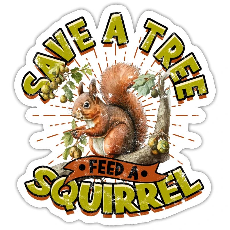 Save a tree, feed a squirrel - Squirrel