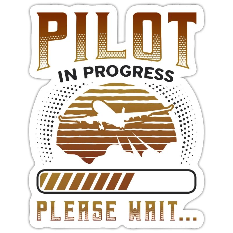 Pilot in progress, please wait, aircraft training