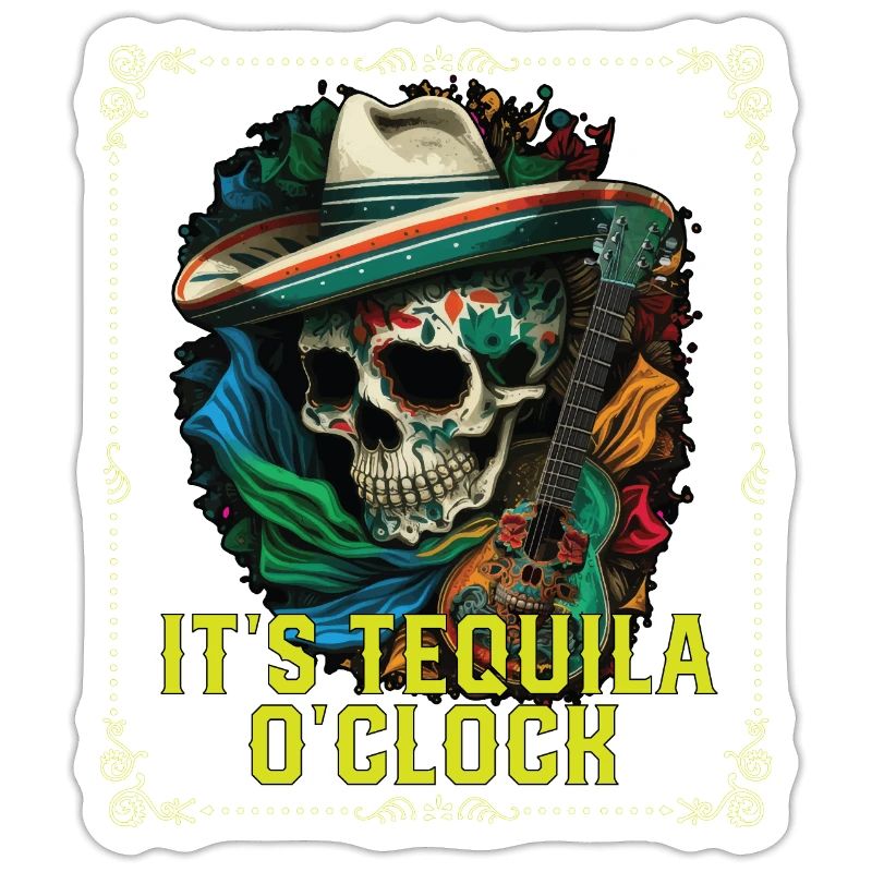 It's Tequila Oclock Alcoholic Tequila Drinker
