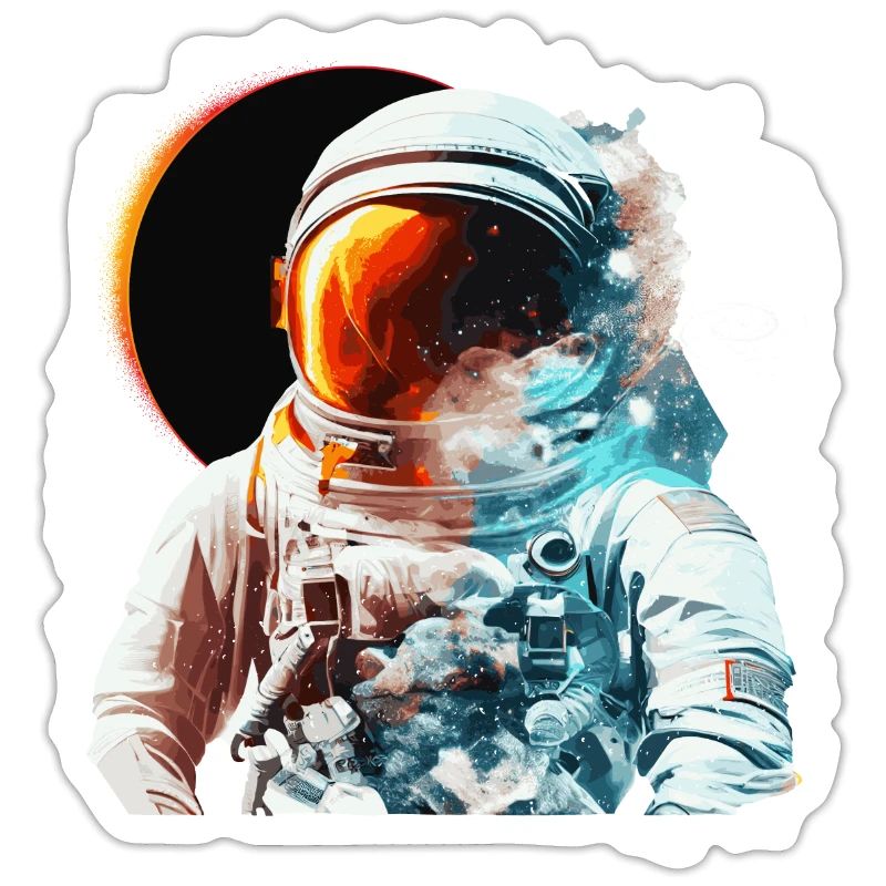 Solar Eclipse Space Astronaut Astronomy Galaxy