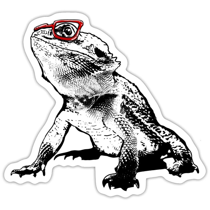 B�rtiger Drachen Nerd Pet Lizard Geek Bart Drache