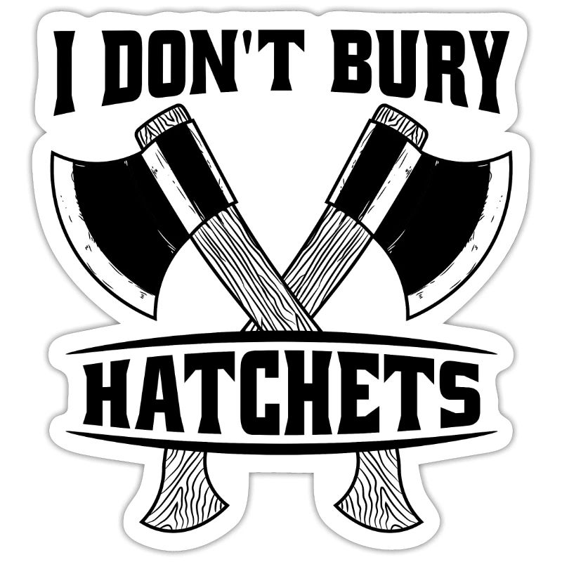 I Don't Bury Hatchets Hatchet Throwing Axe Thrower