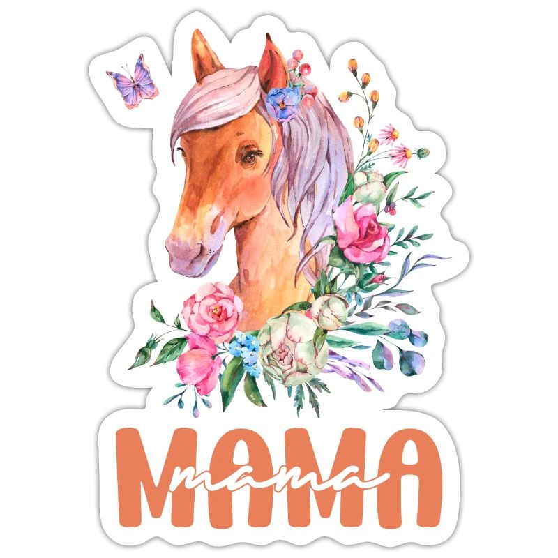 Pferd Mama Mom Mutter Muttertag Geschenkidee