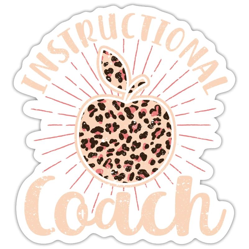 Bleached Leopard Teaching Trainer Typography Teacher