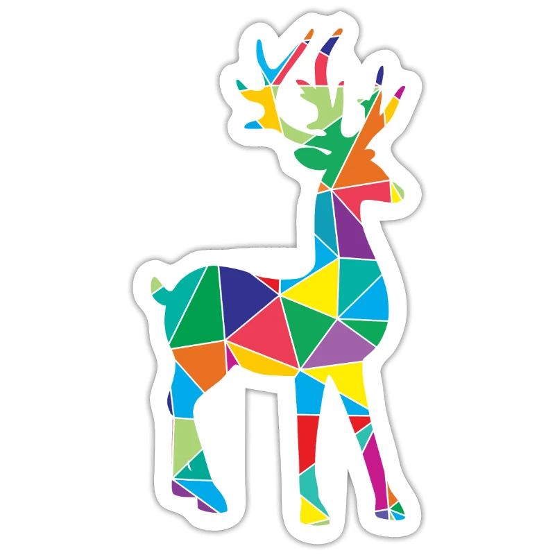 Low Poly Deer Geometry Polygon Deer