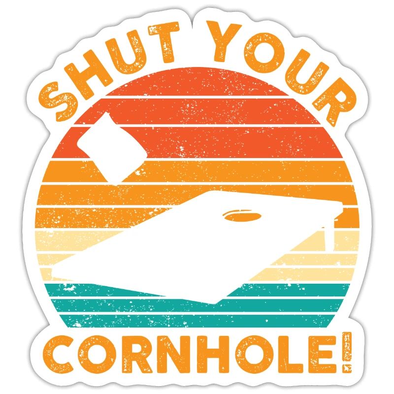 Funny Cornhole Corn Hole Retro