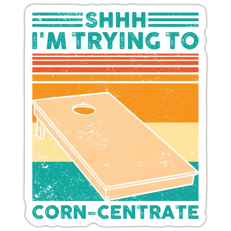 Funny Cornhole Corn Hole Retro