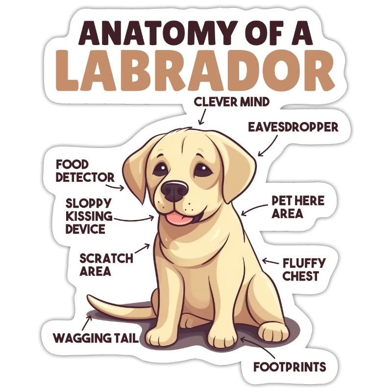 Explication du chien Anatomie d’un Labrador