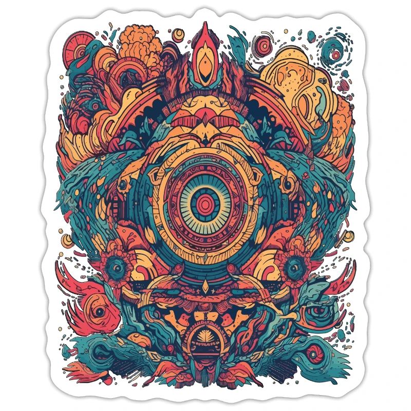 Magic Psychedelic Trip Conception abstraite