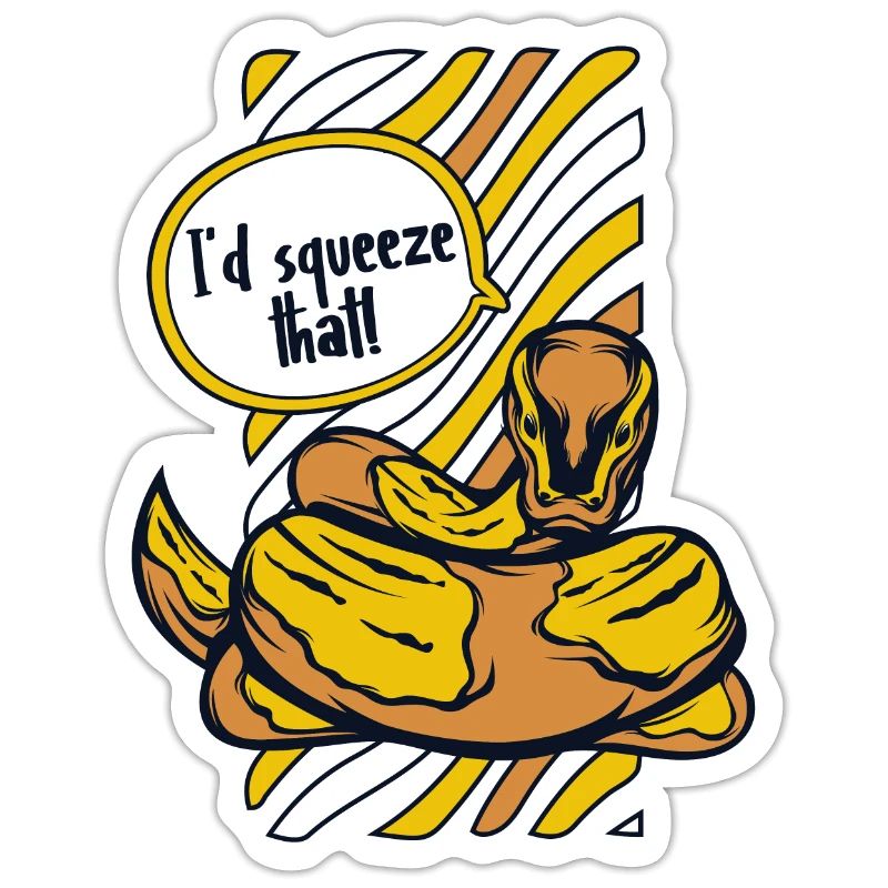 I'd Squeeze That Python Schlange Banana Ball