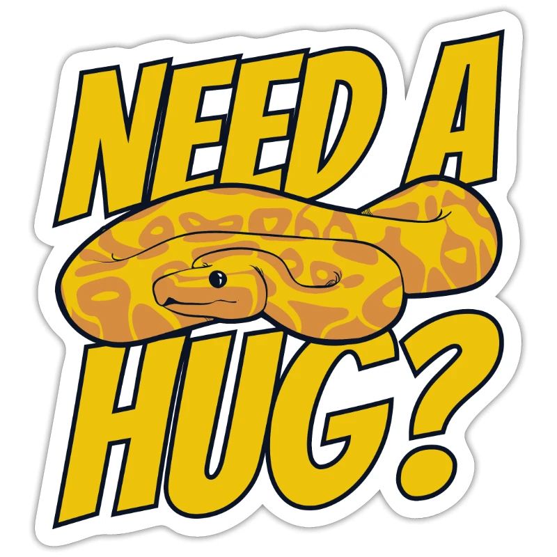 Need A Hug Python Schlange Pythonzüchter Banana