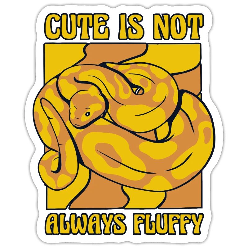 Cute Is Not Always Fluffy Python Schlange Banana