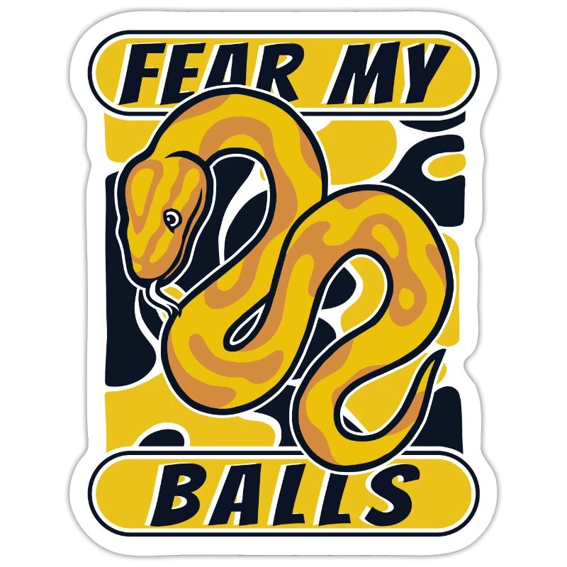 Fear My Balls Python Schlange Banana Ball Python