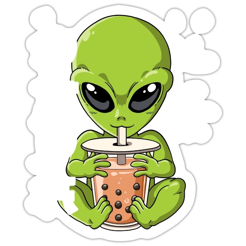 Boba Tea Alien Bubble Tea