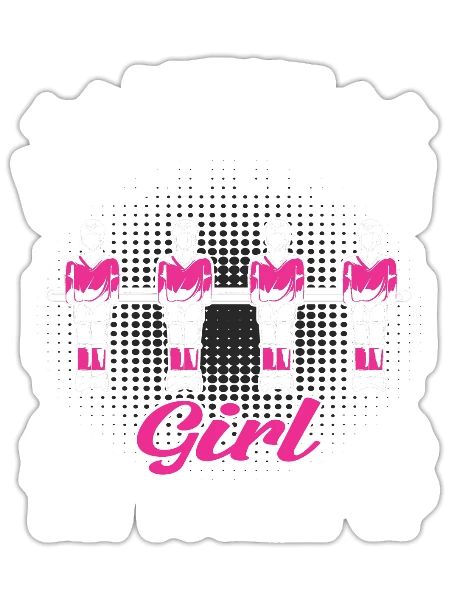 Foosball Women I Know I Play Like A Girl Try To Ke - Sticker size S (10 x 10 cm) - white matte - Front