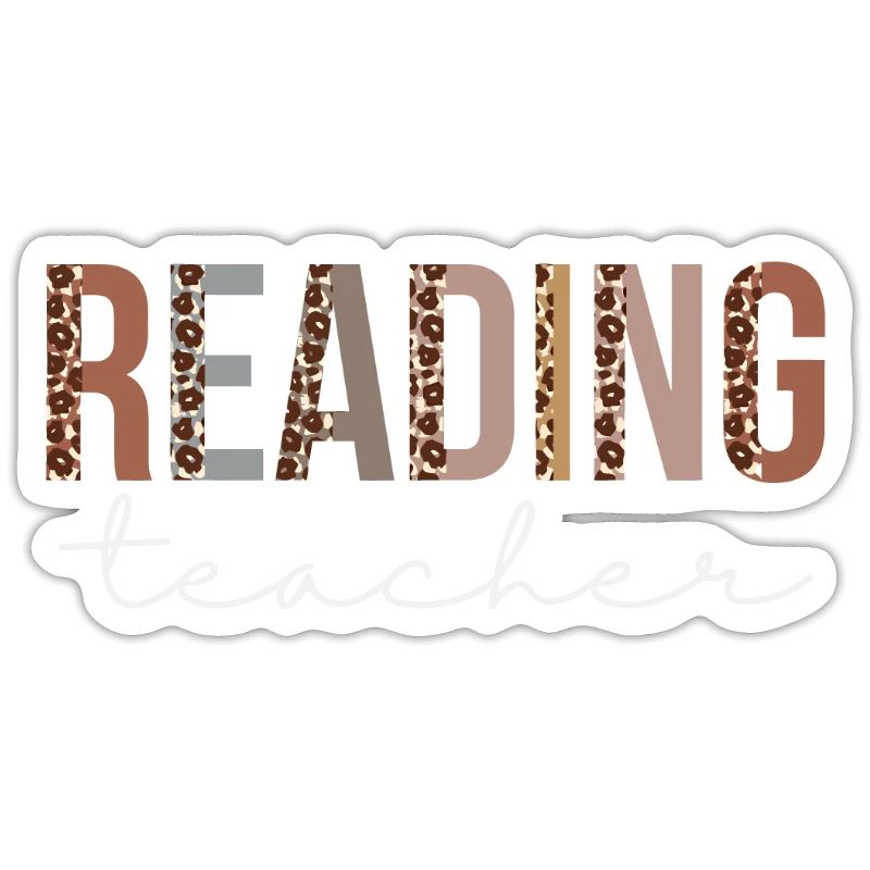 Reading Teacher Leopard Appreciation For Work