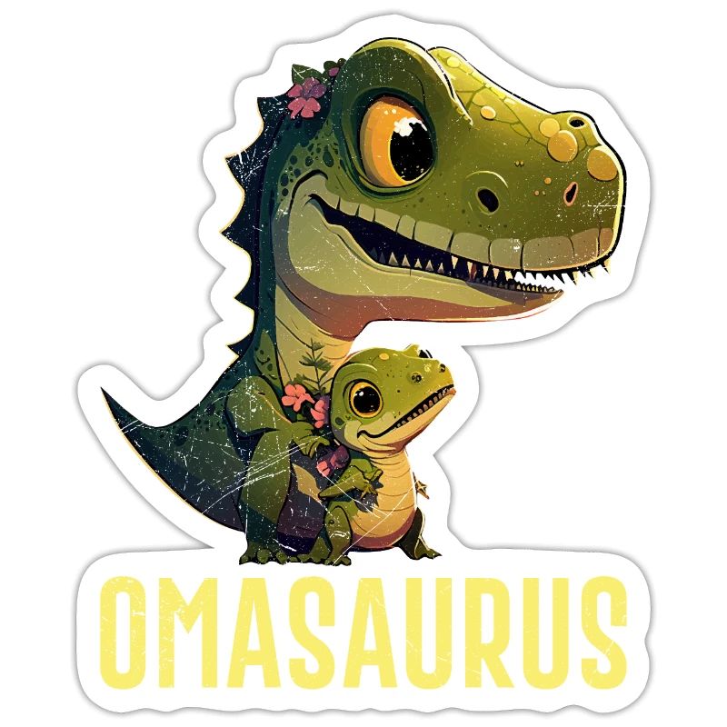 Omasaurus Muttertag Großmutter Dinosaurier