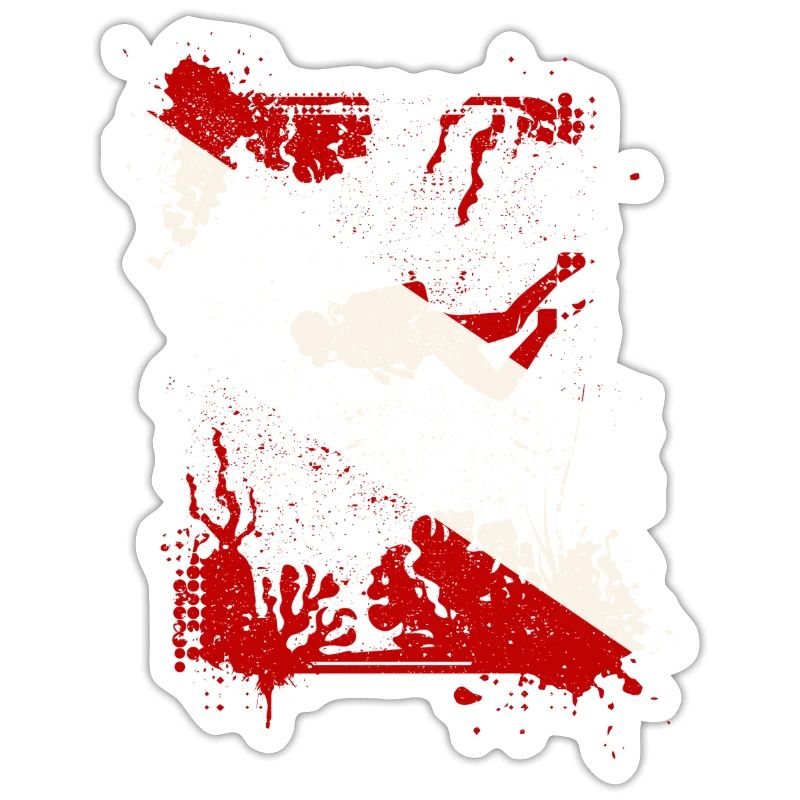 Scuba Dive Flag Deep Diving Divemaster Instructor