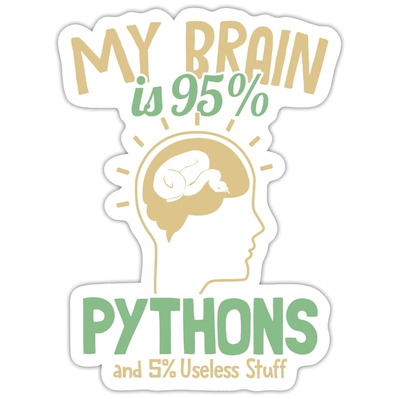 My Brain is 95% Pythons Python Schlange Banana
